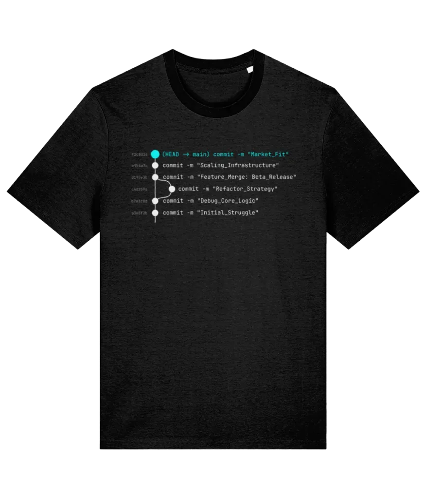 The “Market Fit” Git Graph Tee – Creator 2.0 Edition