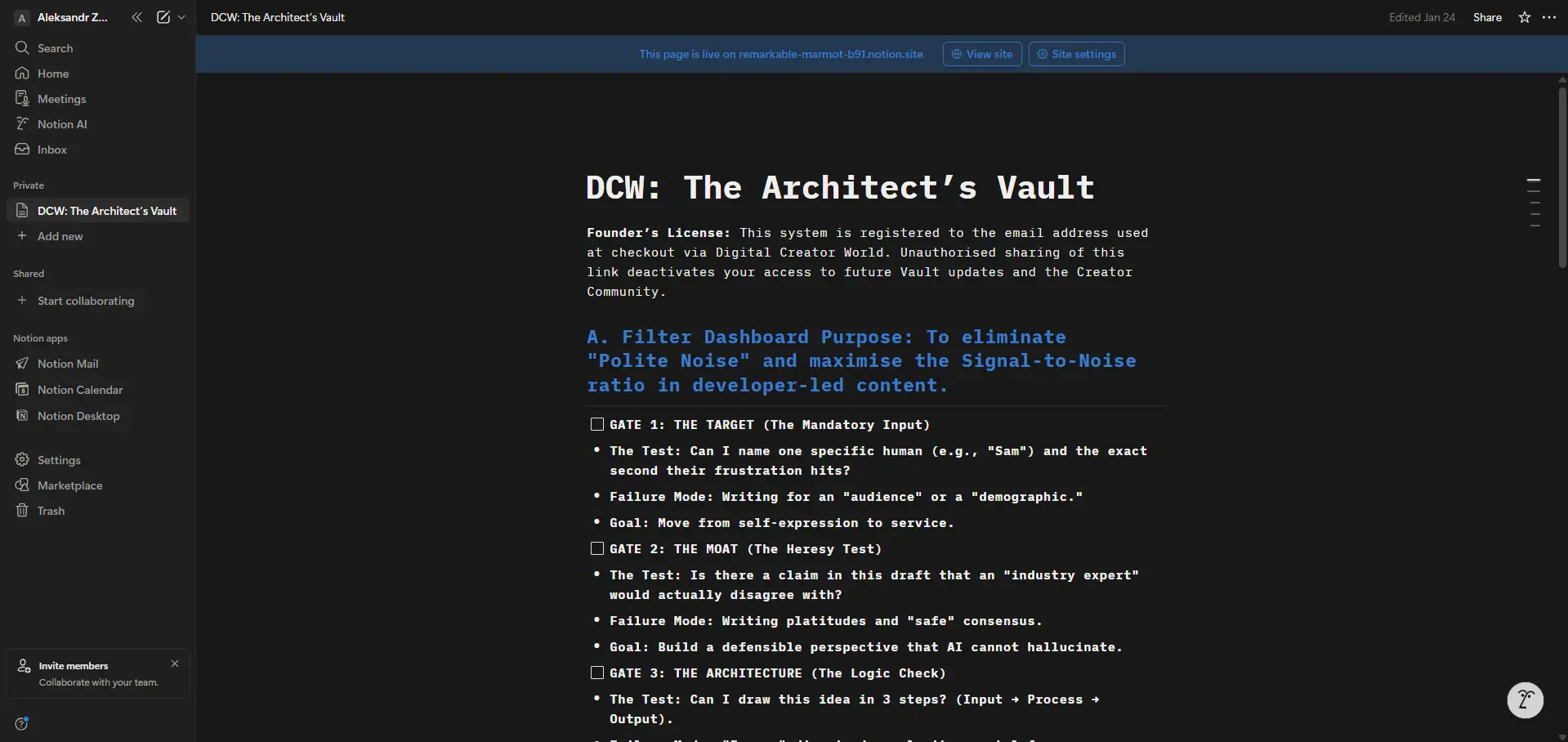 Notion Template Screen Image